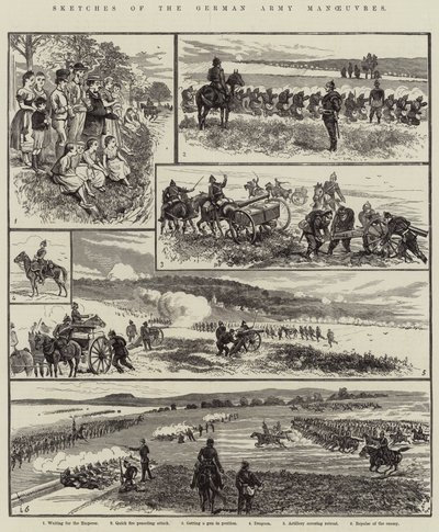 Sketches of the German Army Manoeuvres by Alfred Courbould